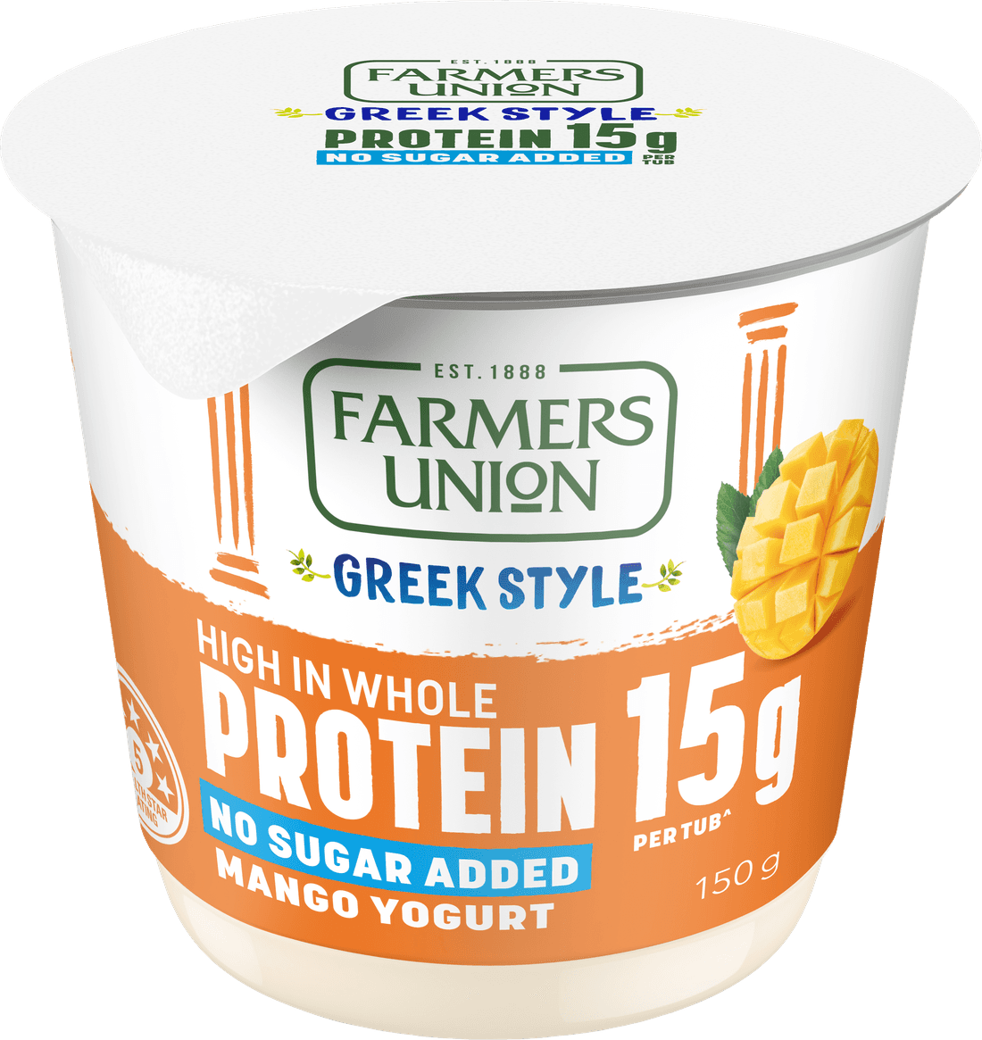 Farmers Union High Protein Mango yogurt cup