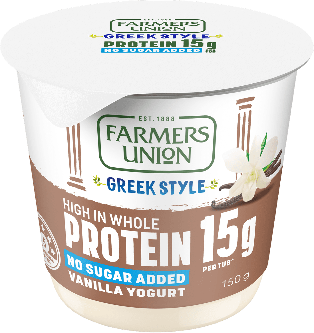 Farmers Union High Protein Vanilla yogurt cup